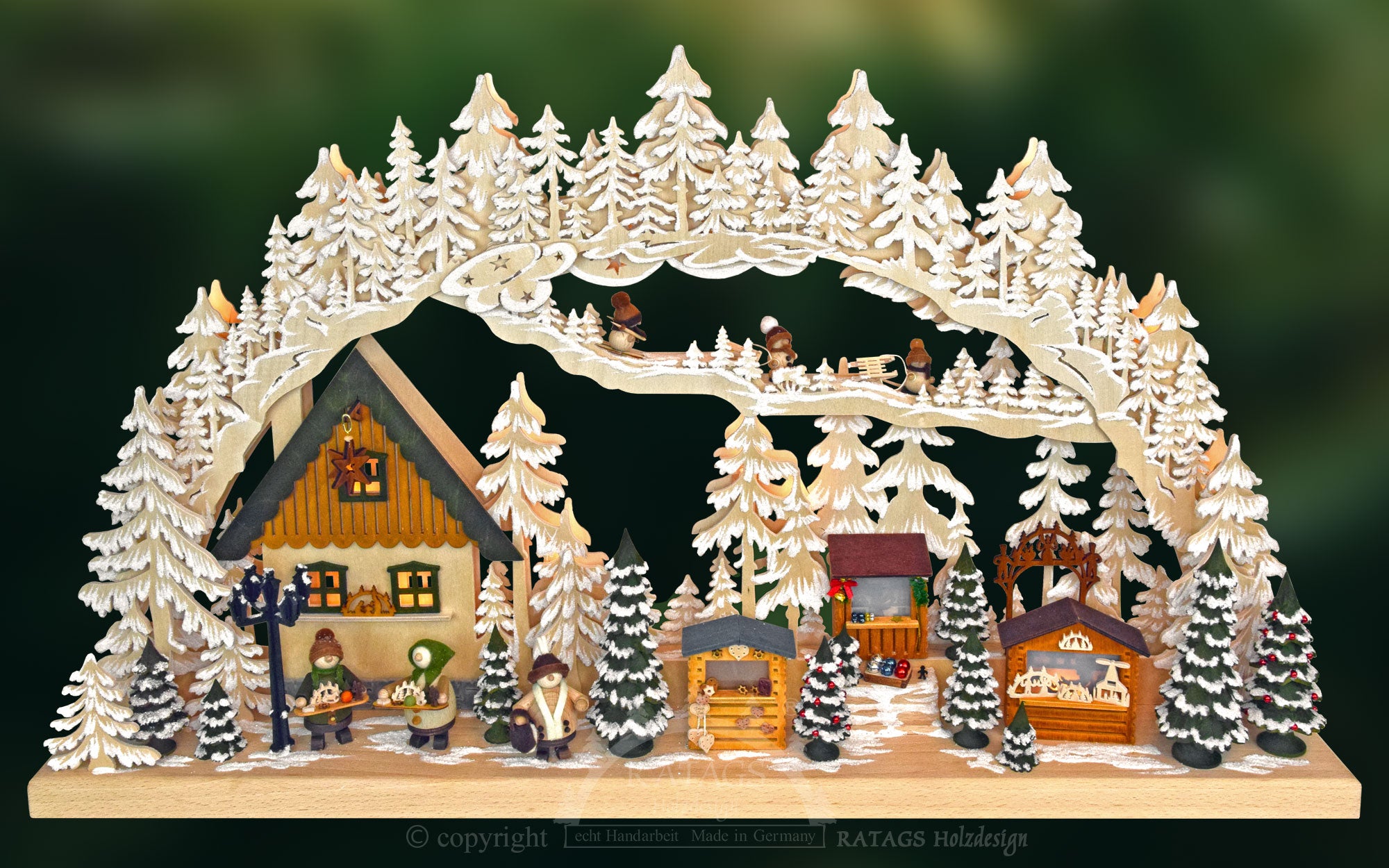 Lighted Arch (Schwibbogen) - Exquisite Collector's Edition - Christmas Market